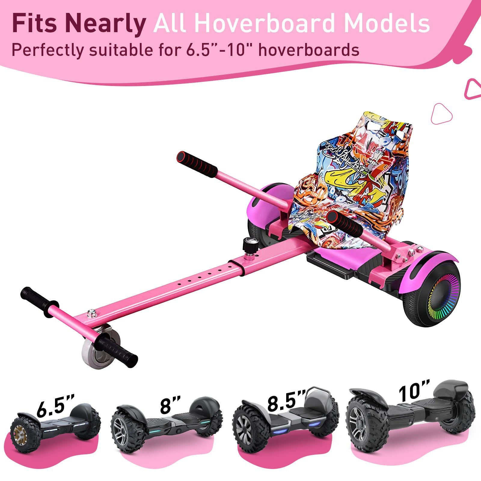Hiboy HC-01 Hoverboard Seat Attachment fitting 6.5, 8, 8.5 and 10 inch hoverboards