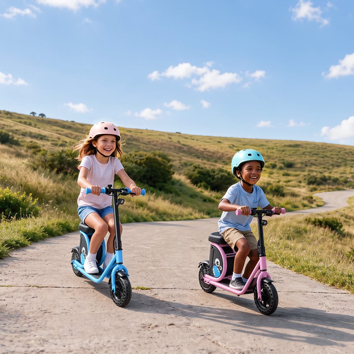 Hiboy Joy Haul Electric Scooter for Kids Ages 5-8: Adventure Time with Chompy Pompy
