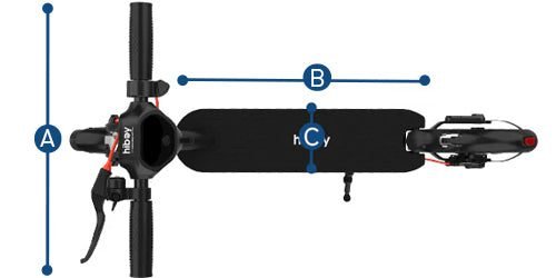 Hiboy KS4 Pro Premium dimensions, drawing 1