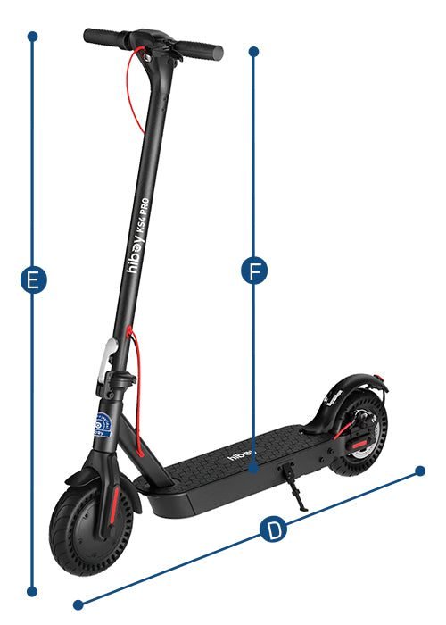Hiboy KS4 Pro Premium dimensions, drawing 2