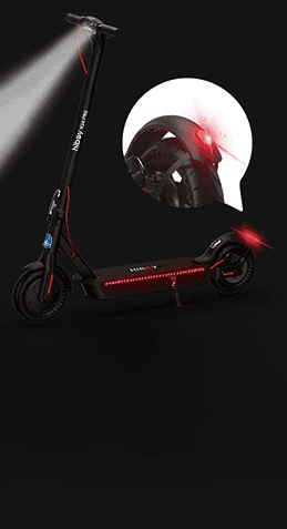 Hiboy KS4 Pro Premium: Three-way lighting