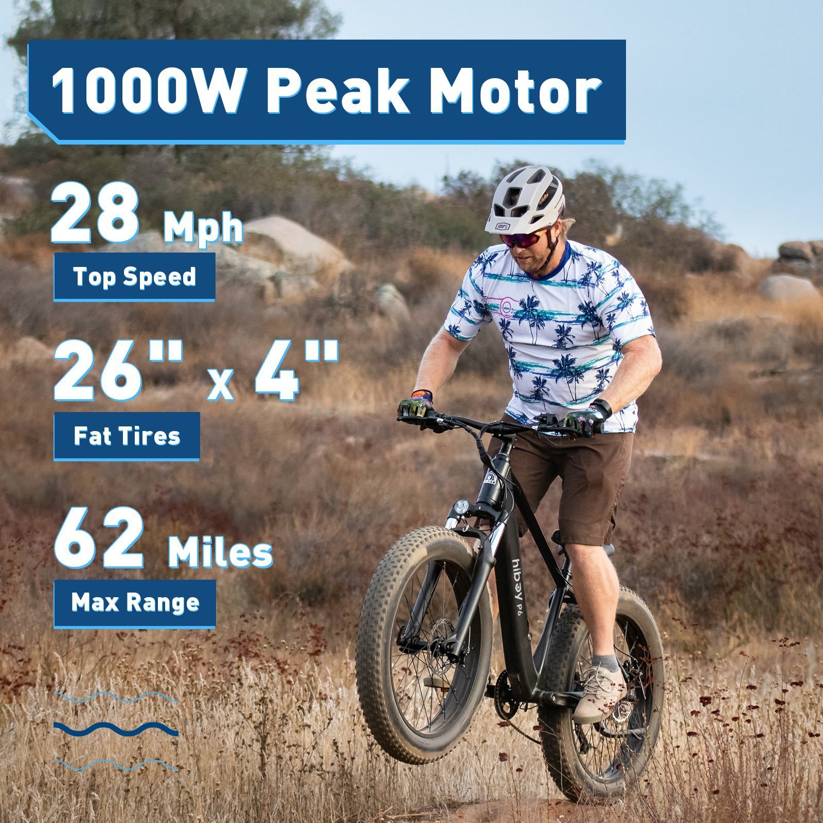 Hiboy P6 Fat Tire Electric Bike, photo 2