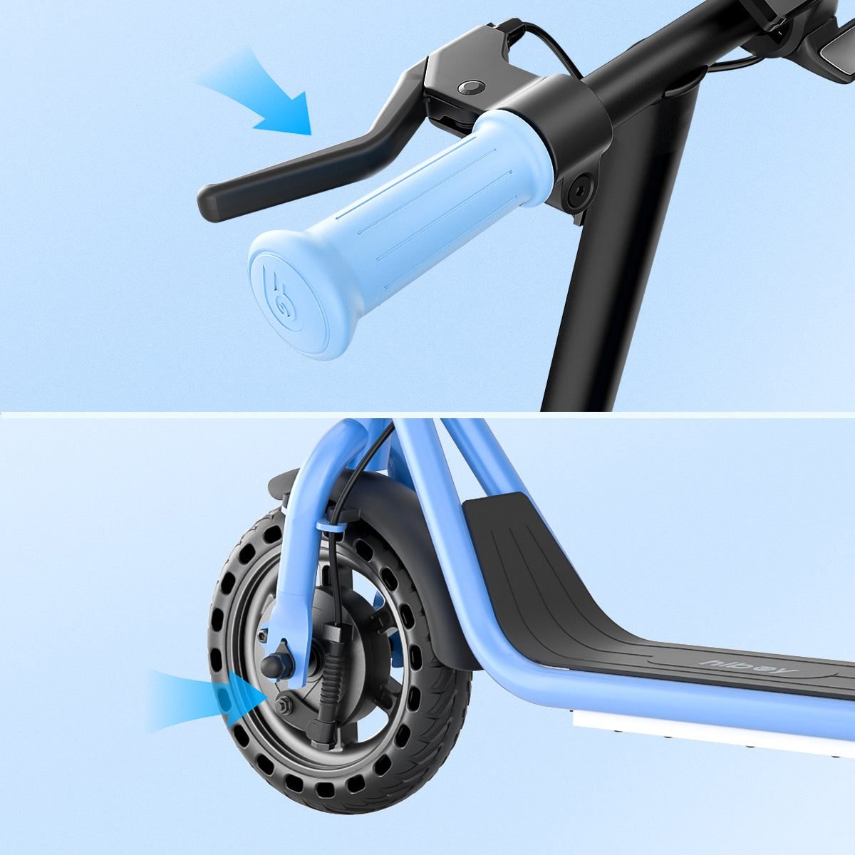 Hiboy Q2 Lite Electric Scooter for Kids Ages 5-8: Dual Braking System