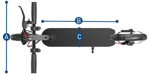 Hiboy S2 dimensions, drawing 1