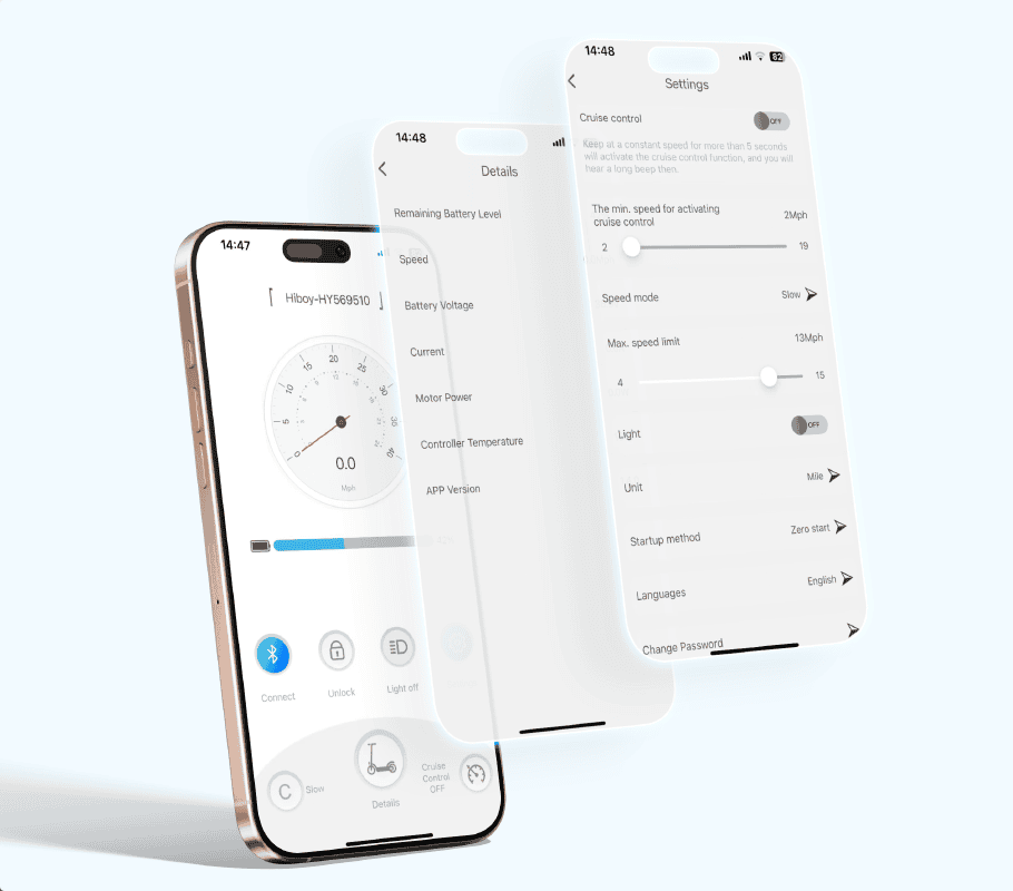 Hiboy S2 Pro: Hiboy app