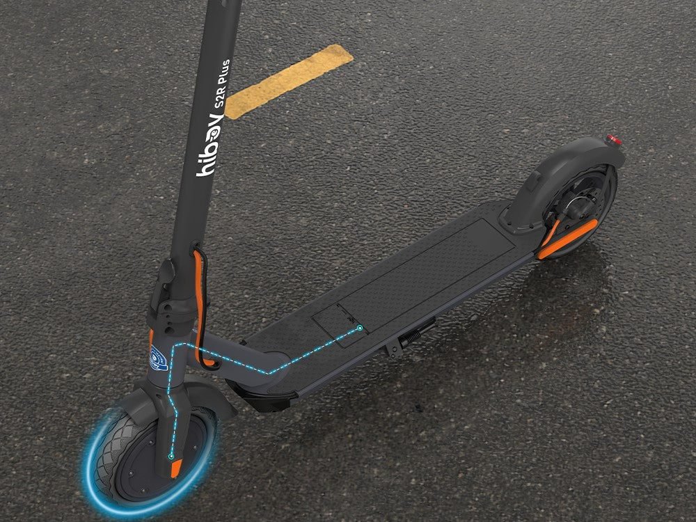 S2R Plus scooter: 9-inch air tires