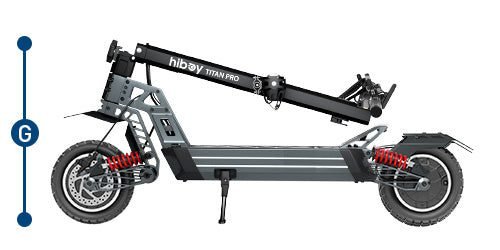 Hiboy TITAN PRO dimensions, drawing 3