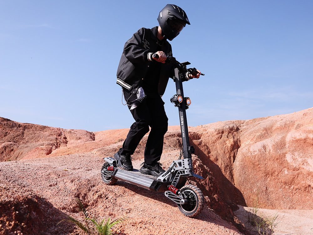 Hiboy TITAN PRO: 10-inch gel-filled tires