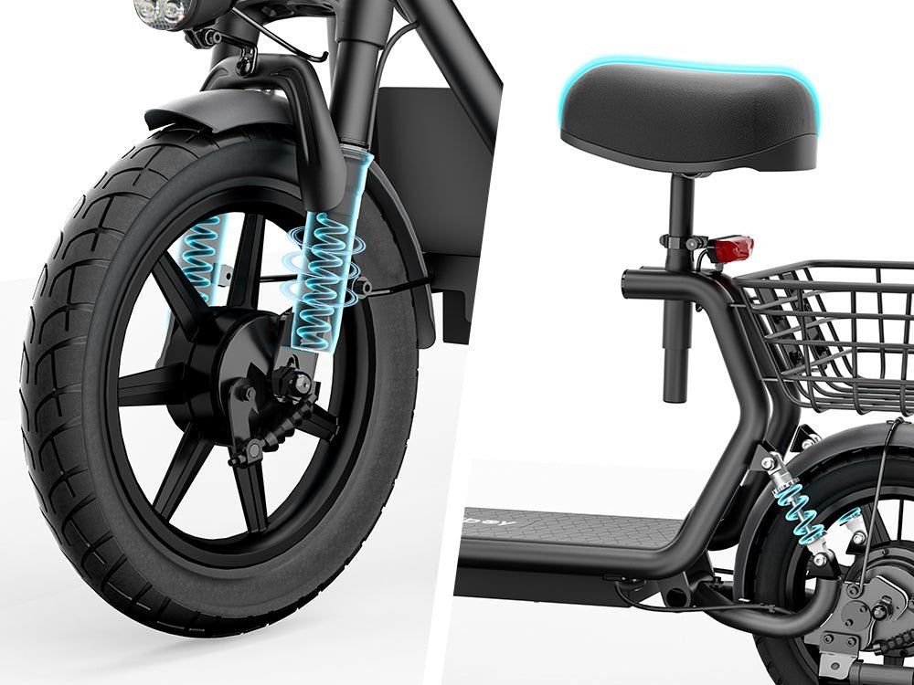 Hiboy U2 Electric Scooter with Seat: Smooth, Cushioned Comfort—Wherever You Go