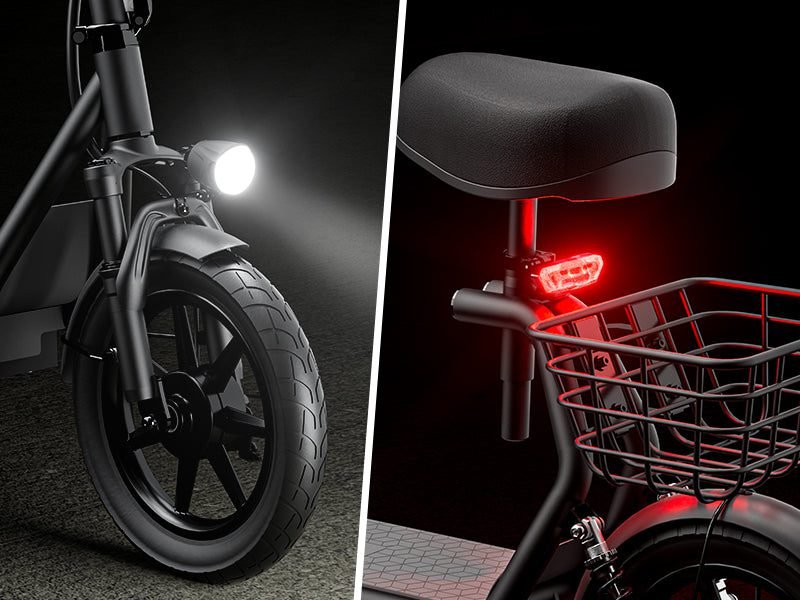 Hiboy U2 Electric Scooter with Seat: Clear LED Display with Smart Controls