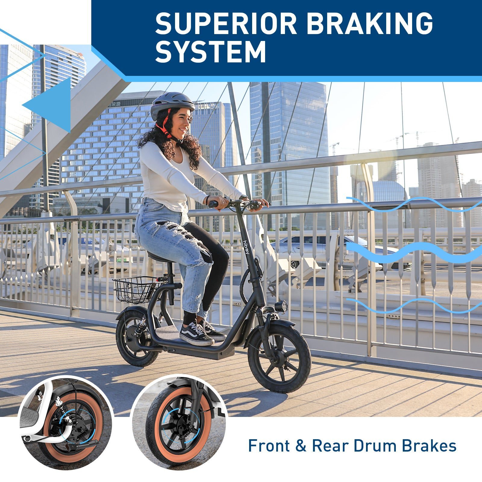 Hiboy U2 Electric Scooter with Seat, photo 6