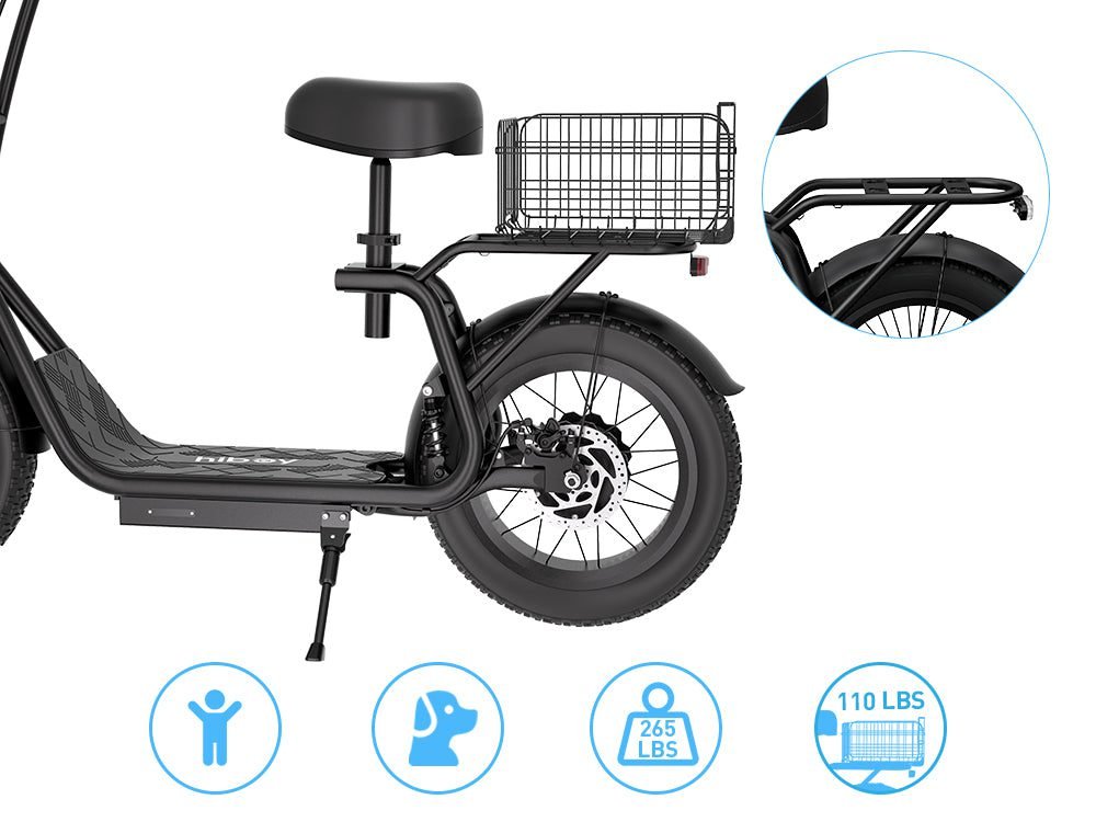 Hiboy U2 Pro Electric Scooter with 16" Fat Tires: Ultimate Cargo Companion