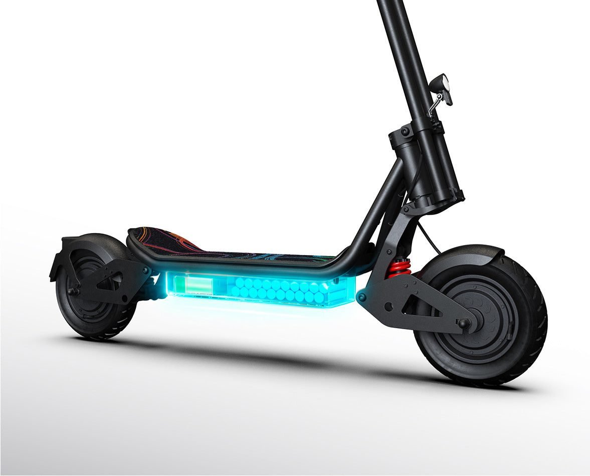 The C10 deck with its glowing lights