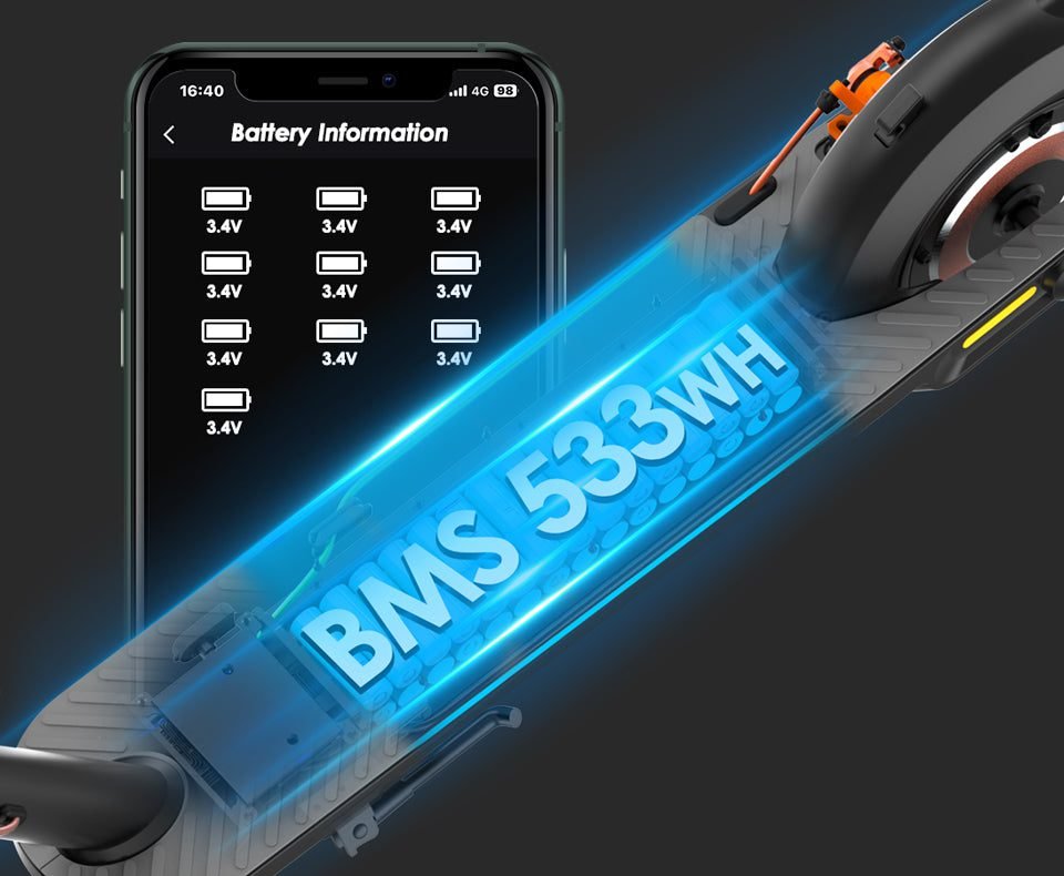 INMOTION Climber 533Wh battery with smart BMS