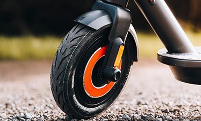10-inch tire on gravel