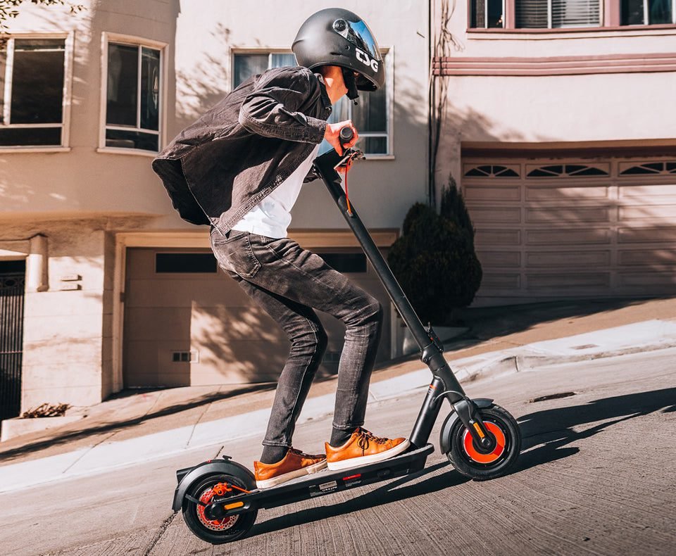 INMOTION Climber scooter climbing a steep street