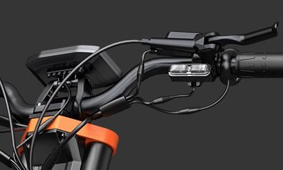 Cable channels on the handlebar