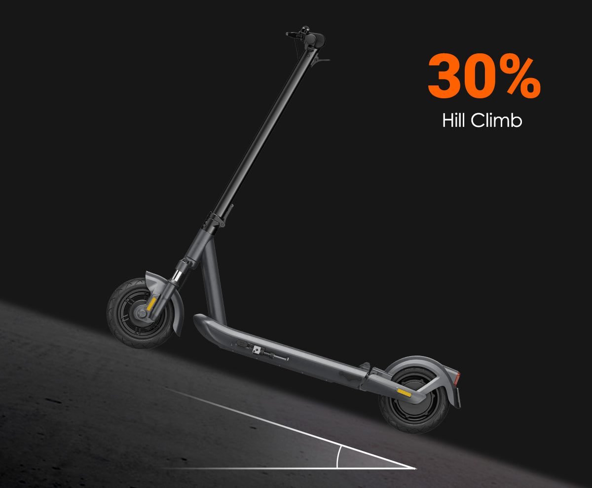 INMOTION S1F scooter on a 30% slope