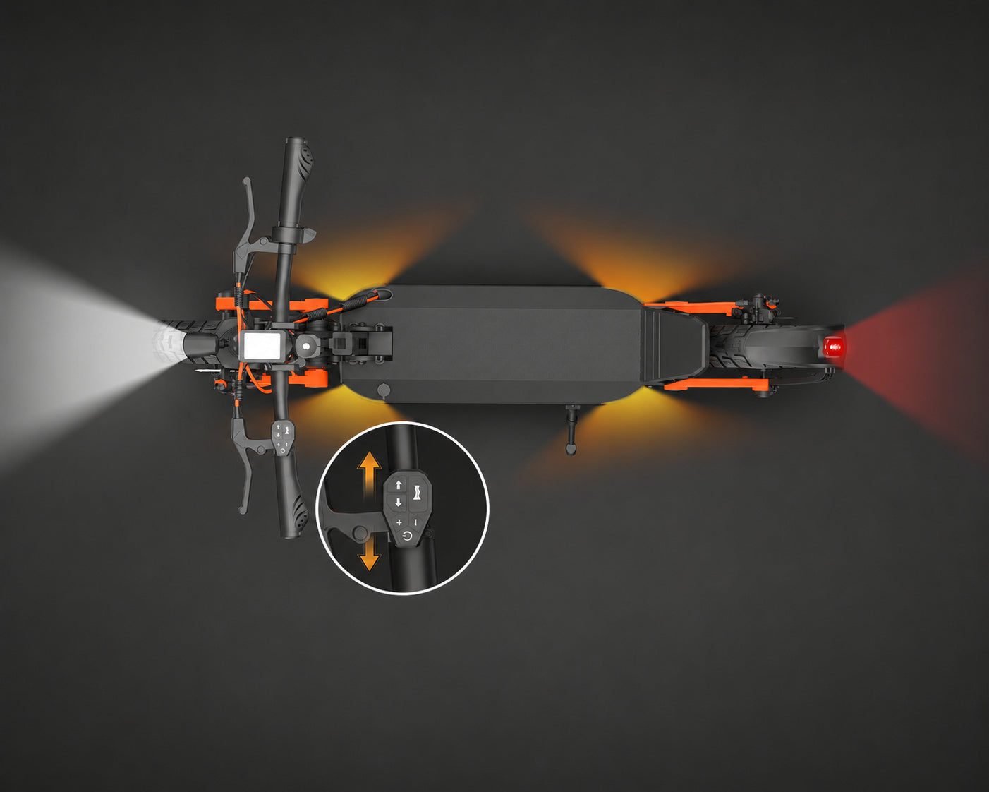 Lights and turn signals at night
