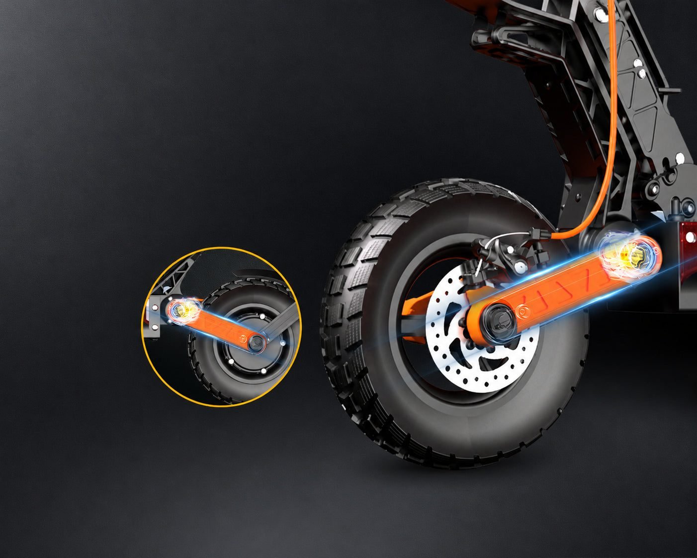 JOYOR S5-Z electric scooter suspension