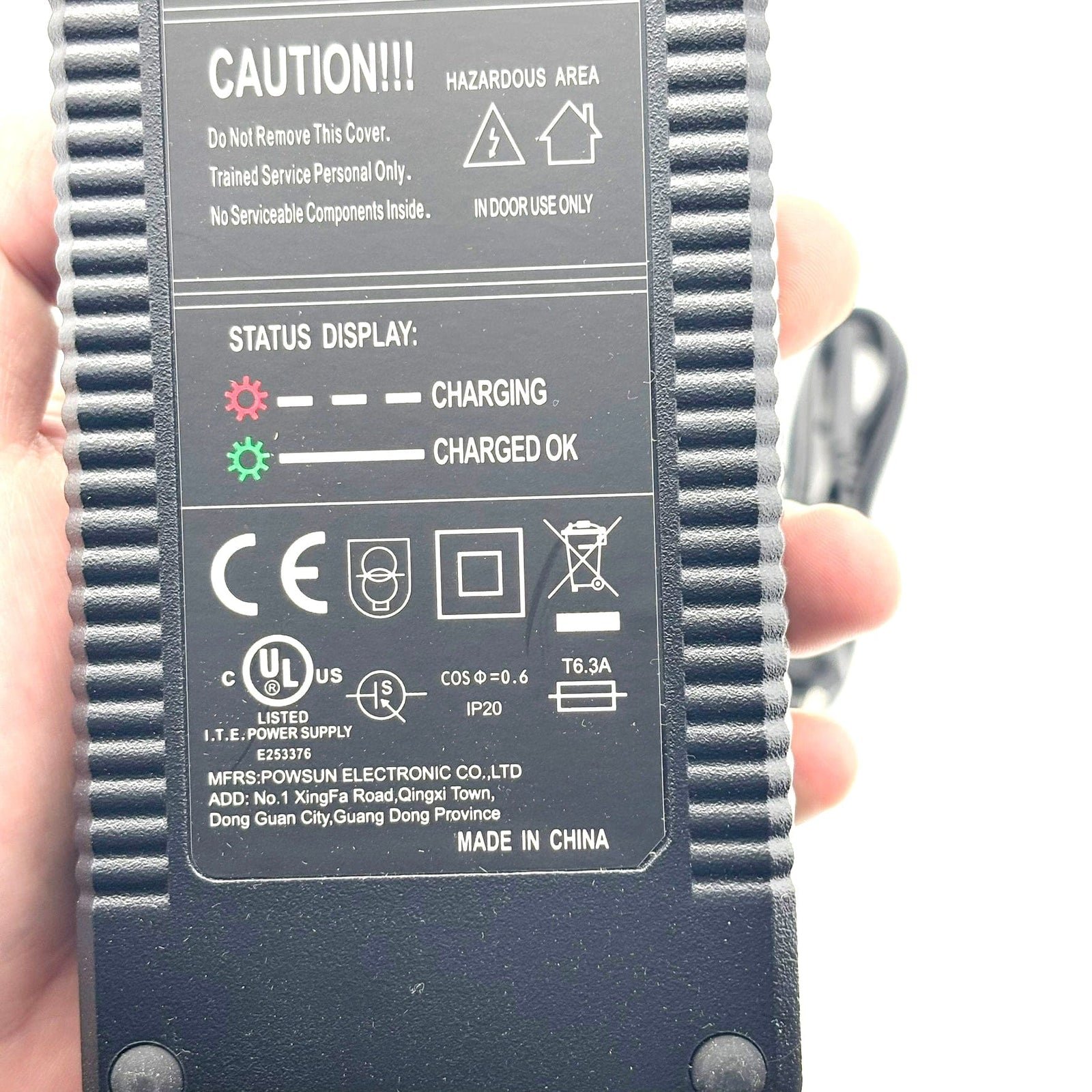 JOYOR S5-Z EU plug charger, detail