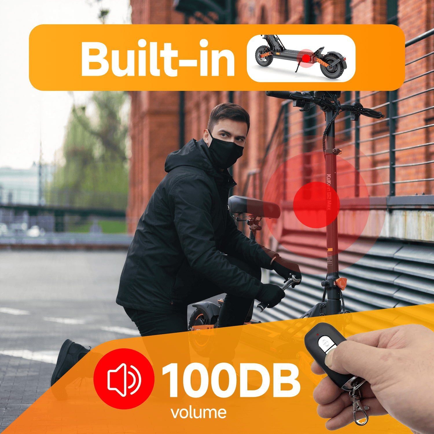 JOYOR electric scooter anti-theft alarm, siren