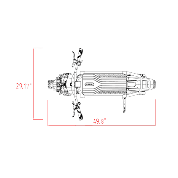 Wolf King GT Pro size drawing