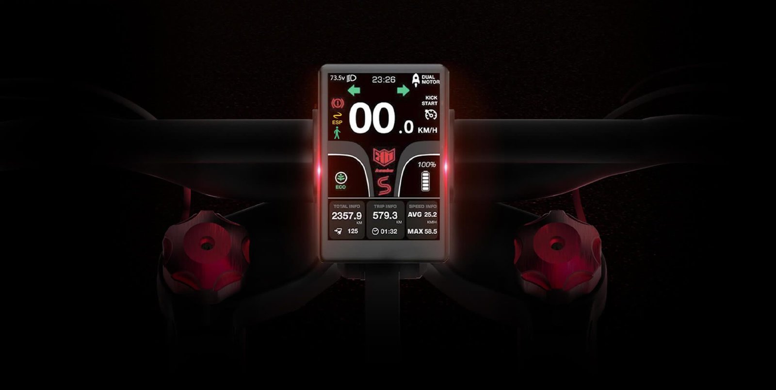 Display and riding modes