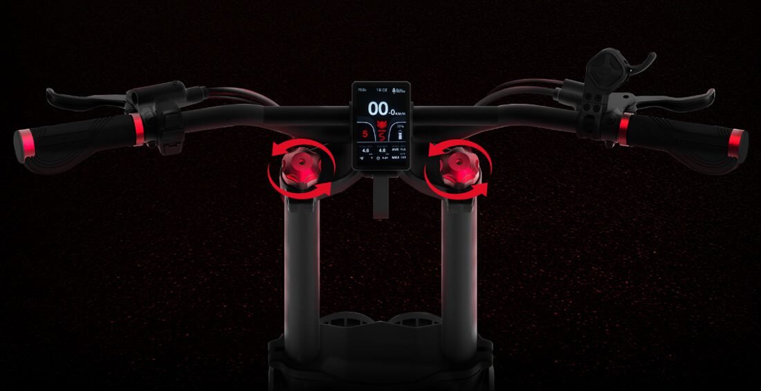 Kaabo King GTR Max electric scooter, suspension