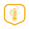 High temperature icon