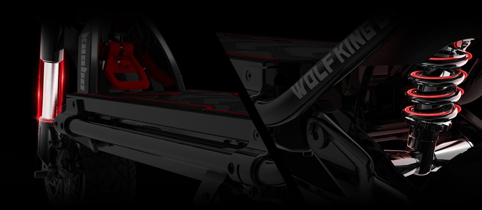 Front and rear suspension