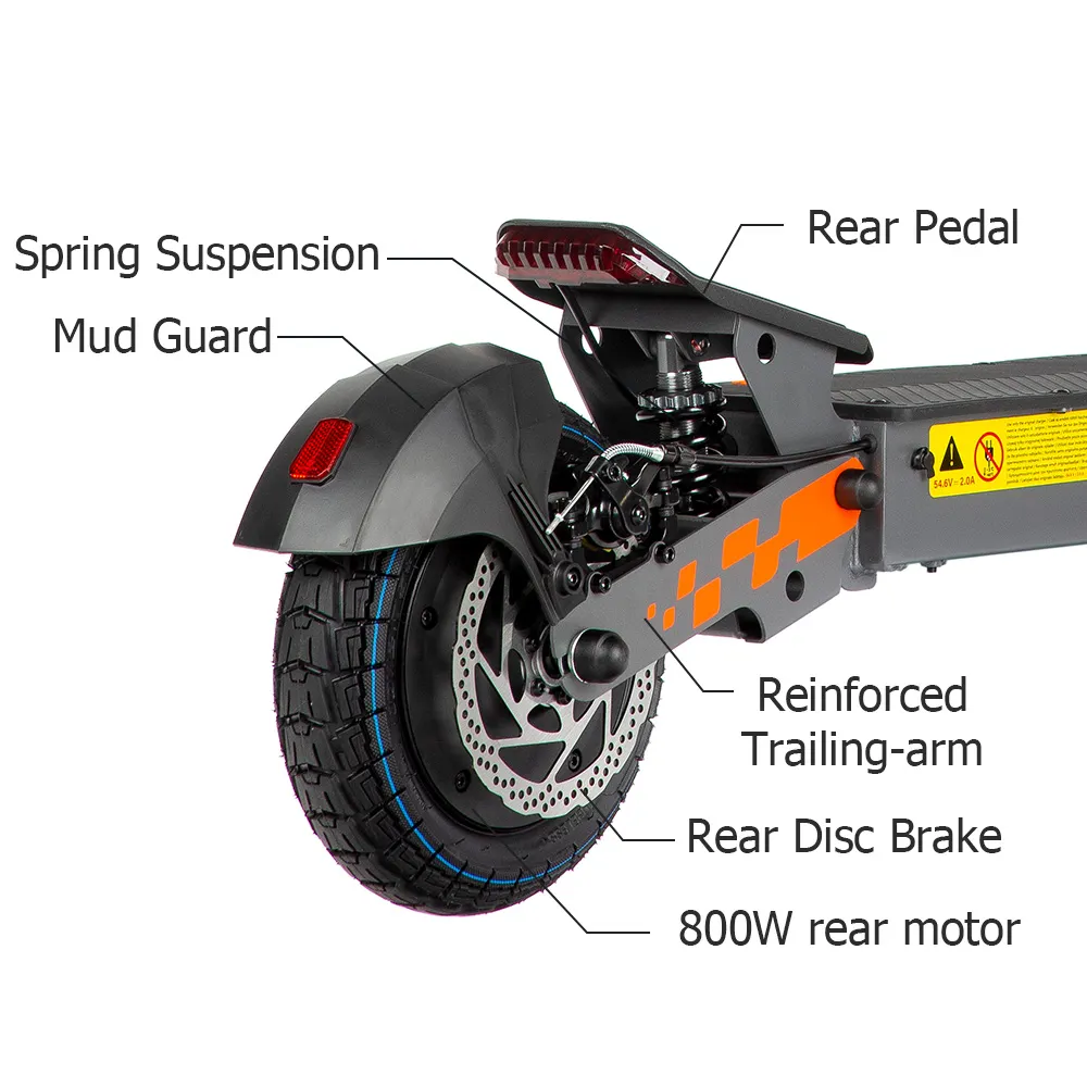 G2 rear suspension, disc brake and 800W rear motor