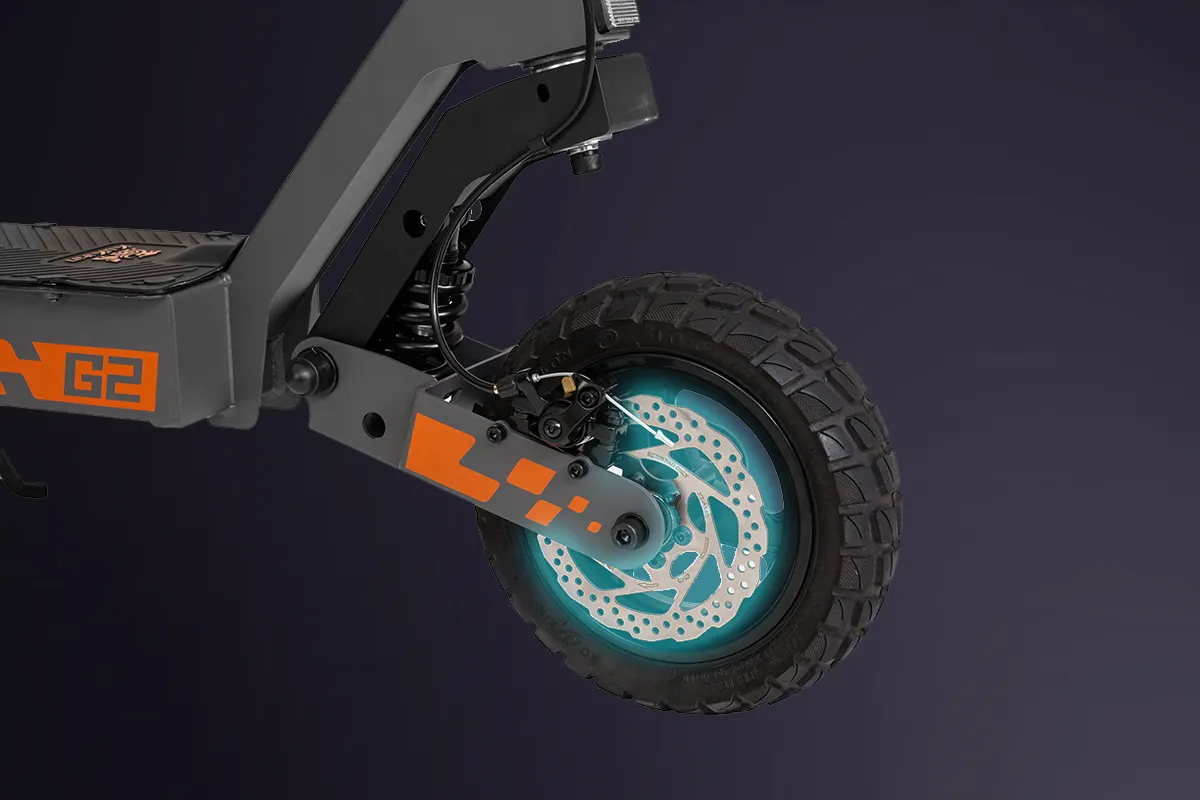 KUKIRIN G2 dual disc brakes