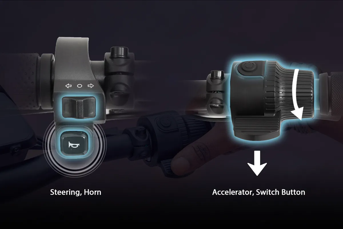KUKIRIN G2 steering and controls