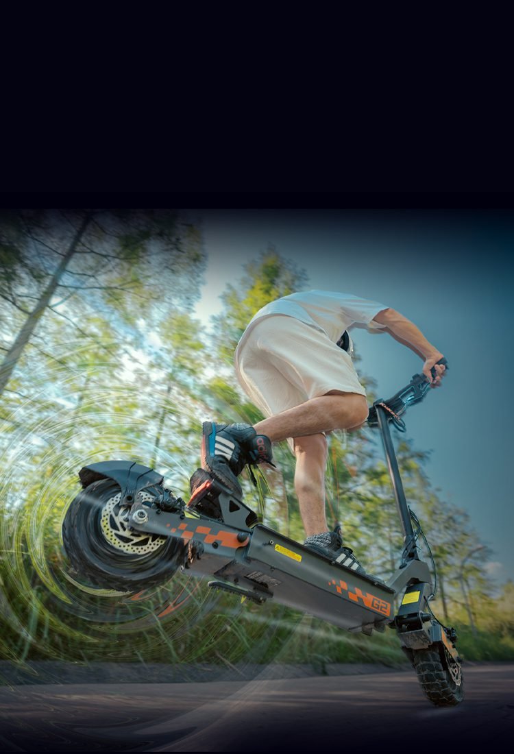 Rider on the G2 in the forest