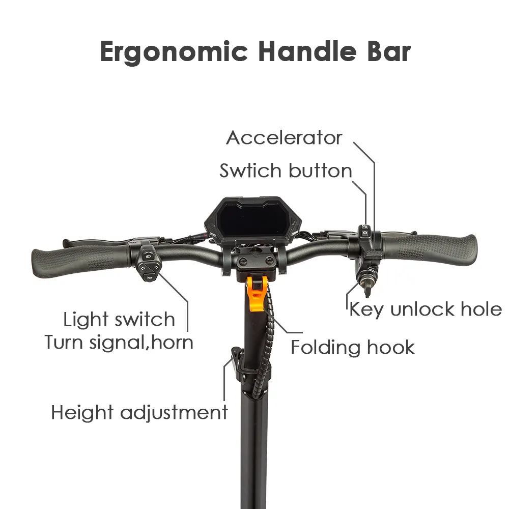G2 Master handlebar with accelerator, switch button, folding hook and key