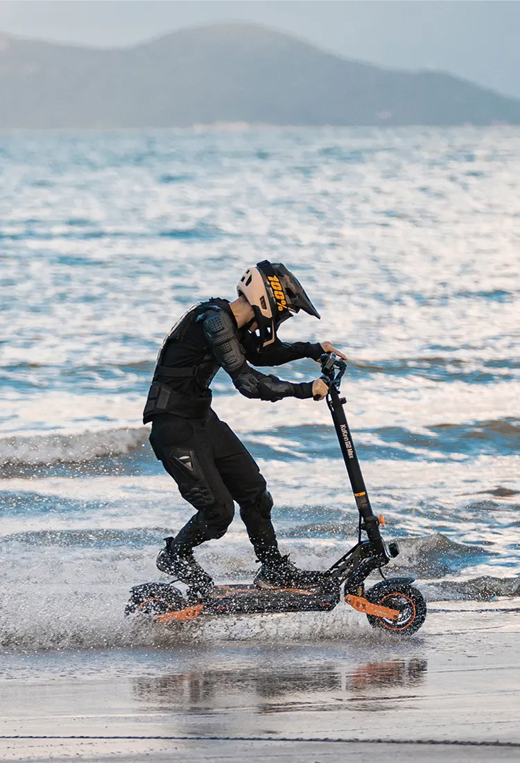 Rider on the G2 Max at the beach