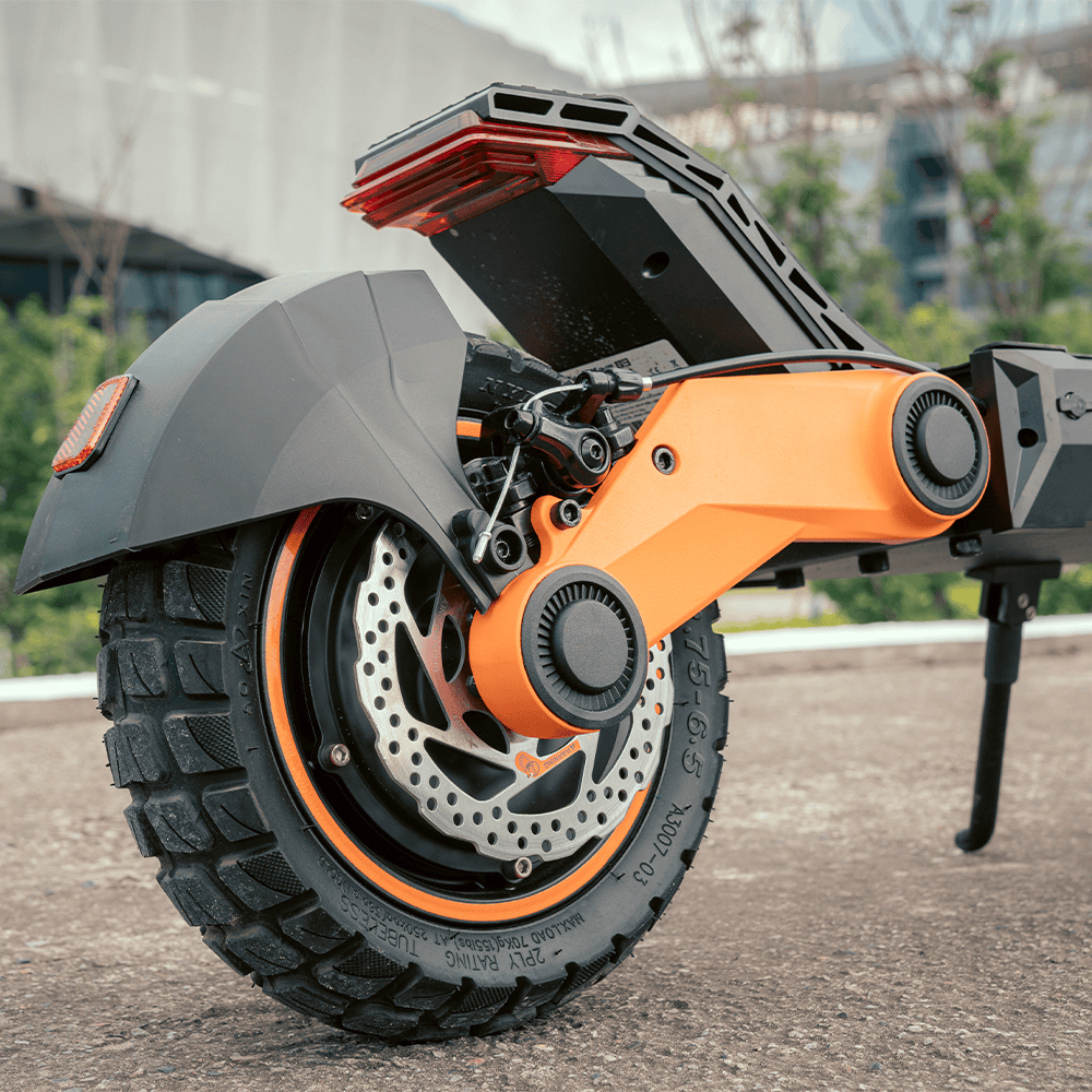 G3 rear wheel, fender and disc brake