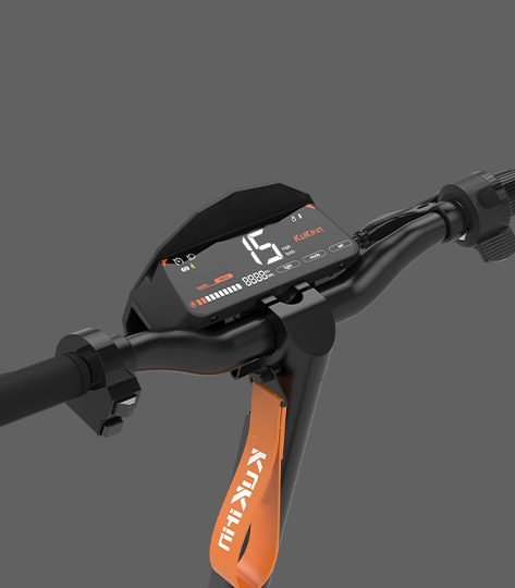 KUKIRIN G3 display in gear 1, 15 mph