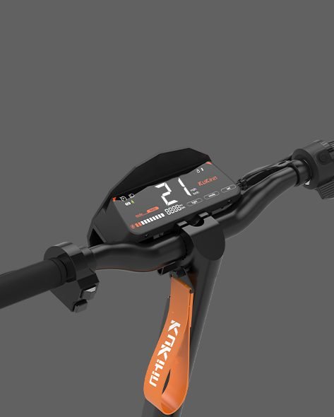 KUKIRIN G3 display in gear 2, 21 mph