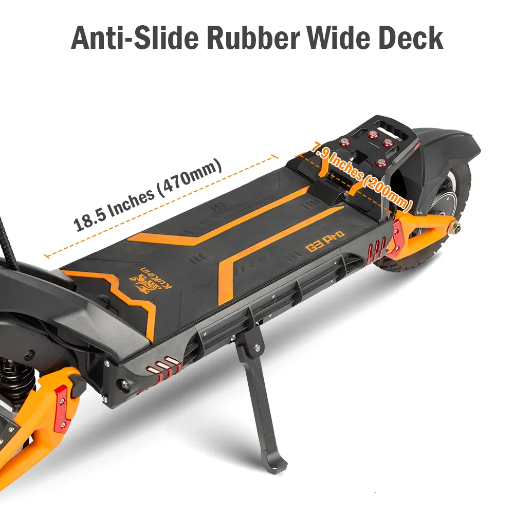G3 Pro anti-slip rubber deck, 18.5 inches long