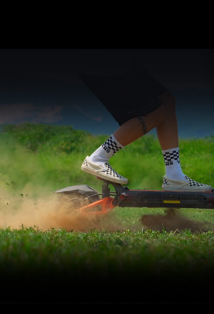 G3 Pro kicking up dust on grass