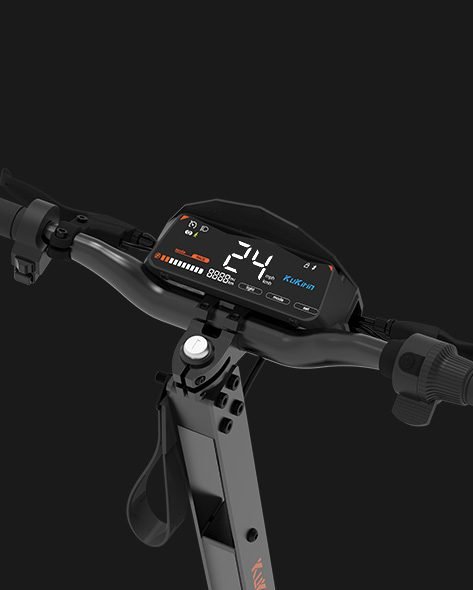 KUKIRIN G4 display in gear 2, 24 mph