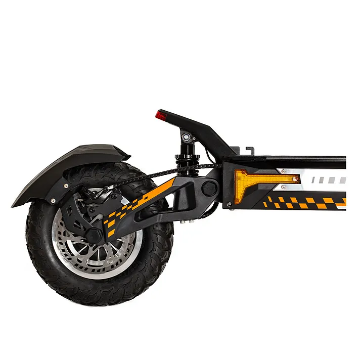 G4 Max rear wheel, fender and suspension