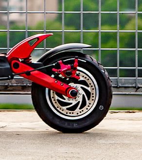 Kaabo Mantis 10 Lite electric scooter, suspension