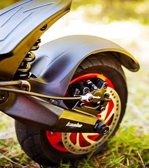 Kaabo Mantis King GT electric scooter, suspension