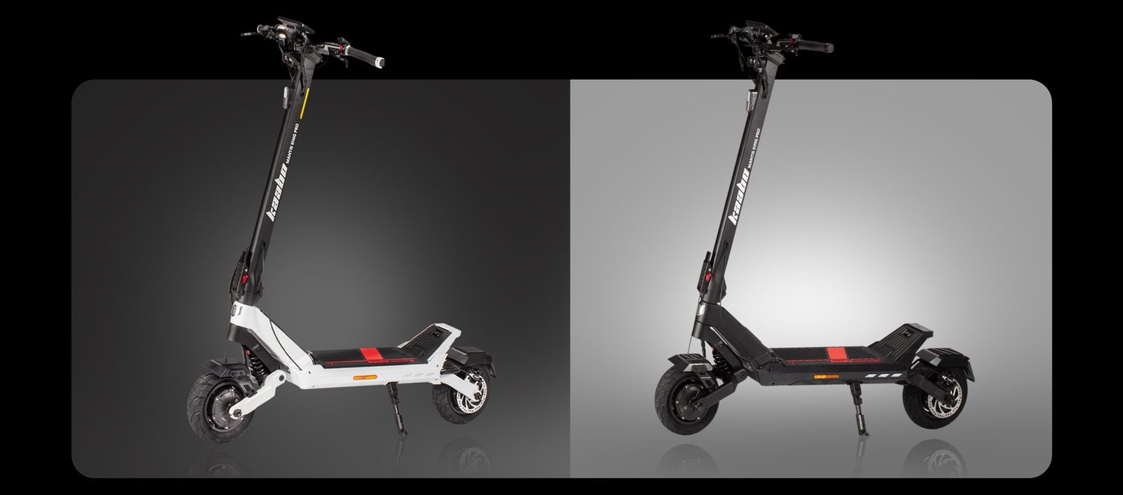 Kaabo Mantis King Pro electric scooter dawn White and Space Black