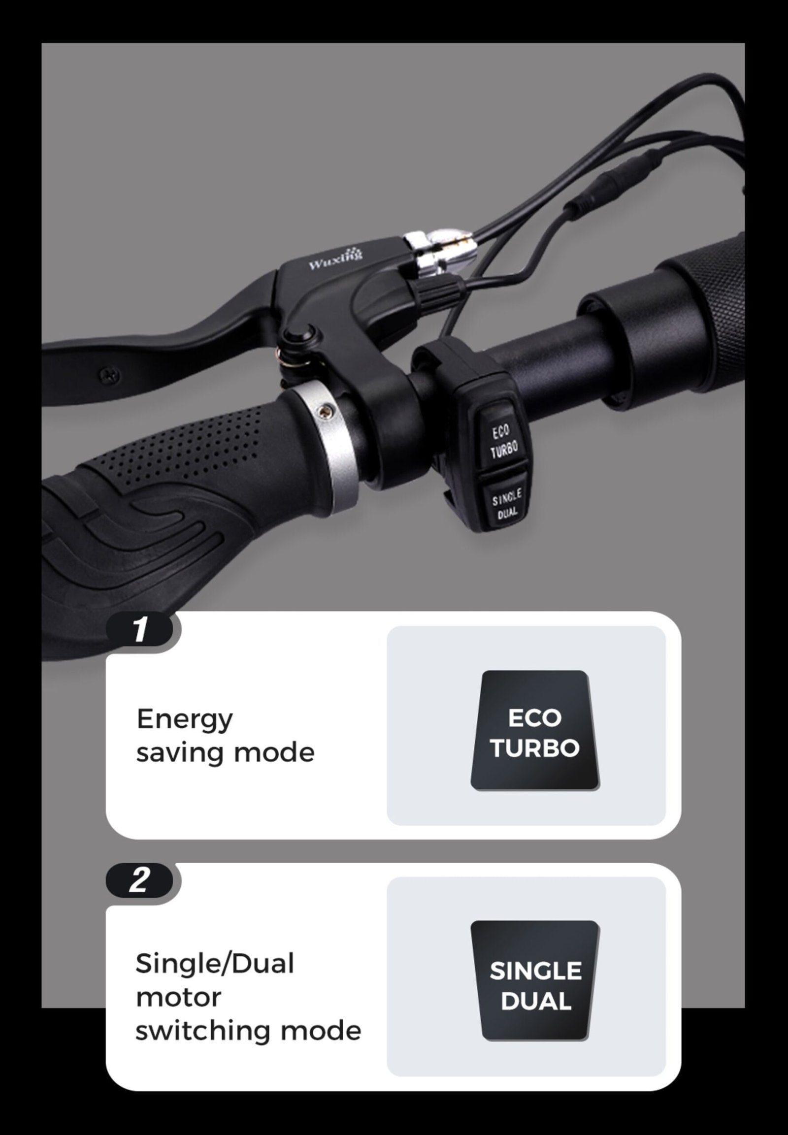 Tiger 8 Pro riding mode button