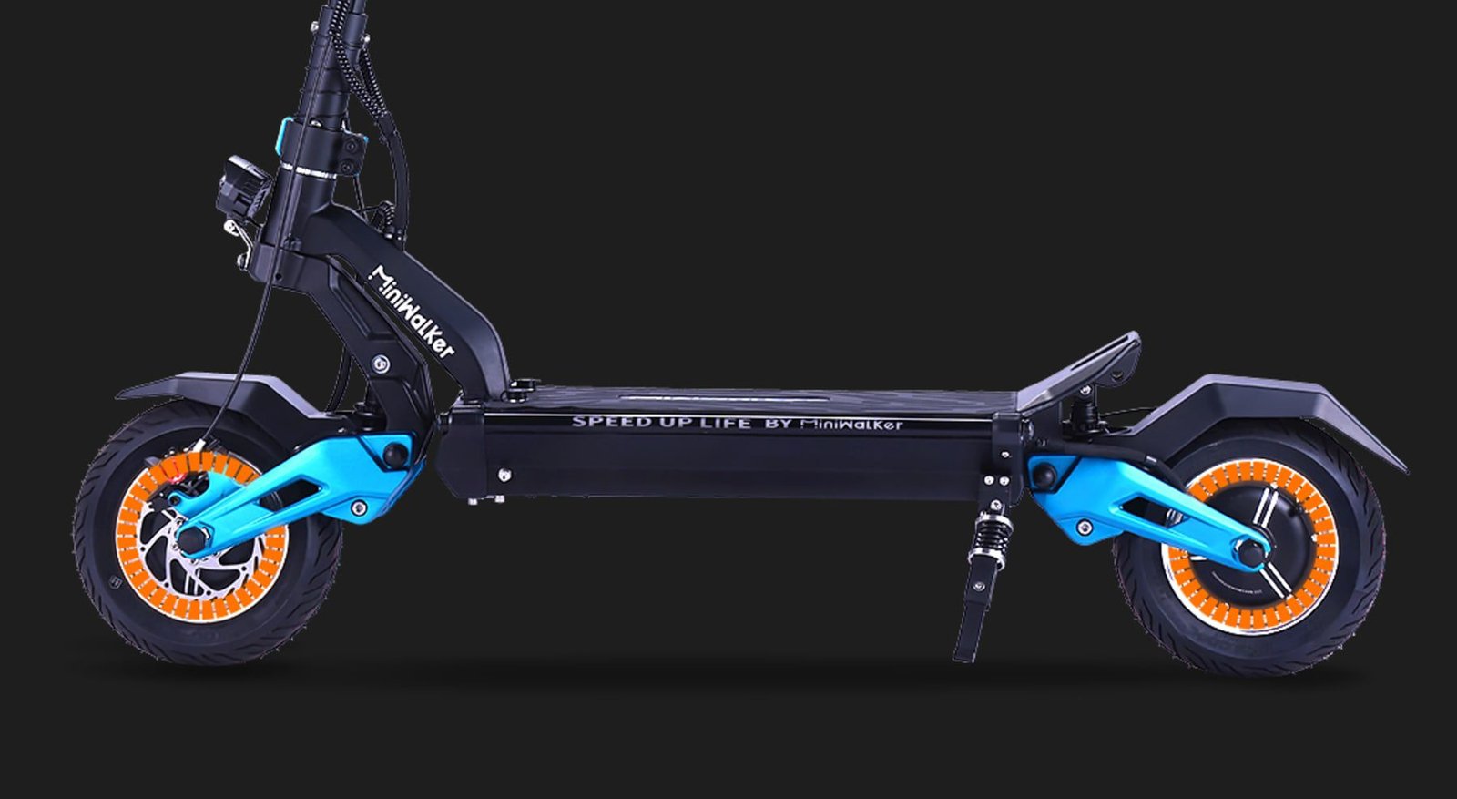 Miniwalker dual motor electric scooter hub motor