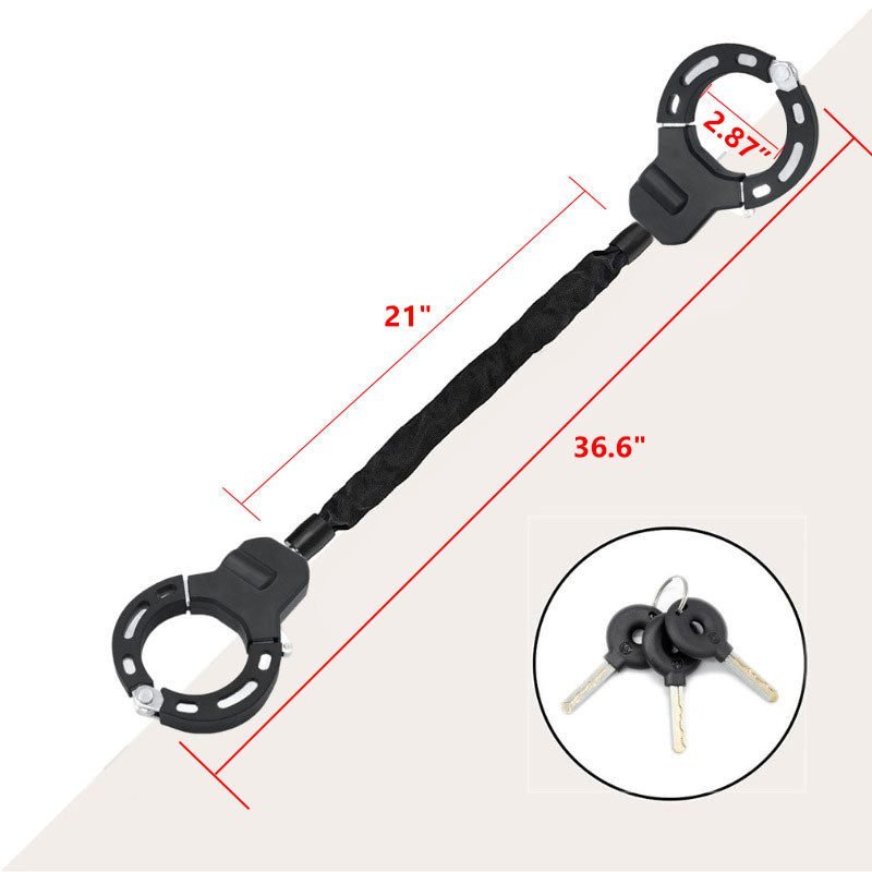 Chain lock with silicone sleeve